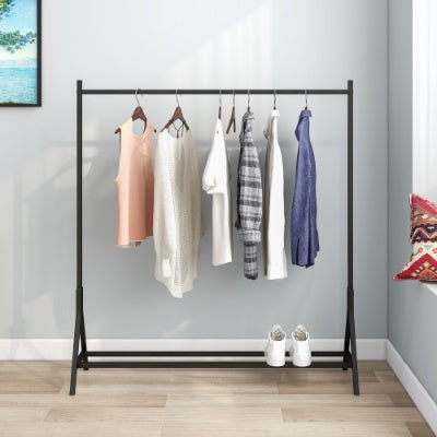 Garment Rack Freestanding Hanger Multi-functional Single Pole Bedroom Clothing Rack Bedroom