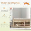 Hamster Cage 3 Tiers Wooden Big Habitat Mice Rat Exercise Play House Pen Opening Roof Ramps