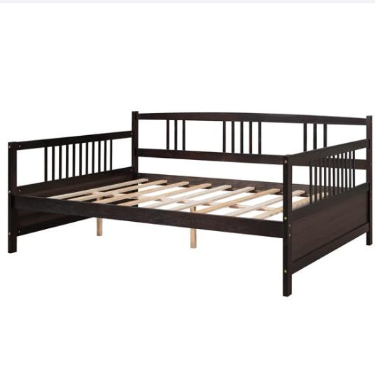 Full-size Sofa Bed With Support Legs, Espresso Color