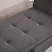 51.5  Bed Bench With Storage Grey Velvet