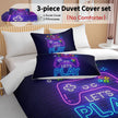 Gaming Duvet Cover Set Twin Full Queen King Size Video Game Controller Bedding Set, Boys Video Games Comforter Cover With 2 Pillow Shams, Bed Set For Boys Girls Bedroom Decor