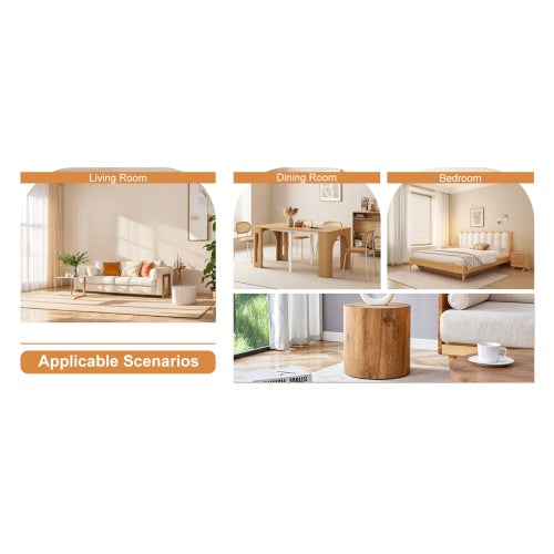 The Cylindrical Table With Its Patterned Design Can Be Easily Integrated Into A Variety Of Interior Styles, From Coffee Tables To Small Dining Tables, Workbenches Or Makeshift Writing Desks