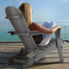 Two Piece Outdoor Solid Wood Folding Beach Chair, Frog Chair, Courtyard Folding Chair
