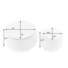 Circular Storage Footstool 2-in-1 Function