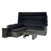 7-Piece Patio Set W Retractable Canopy   Wicker Rattan Sectional Sofa
