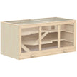 Hamster Cage 3 Tiers Wooden Big Habitat Mice Rat Exercise Play House Pen Opening Roof Ramps