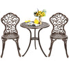 3 Pieces Cast Aluminum Bistro Set