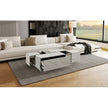 Rectangular Sliding Top Coffee Table With 2 Drawers And 2 Hidden Storage For Living Room 47.2
