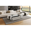 Rectangular Sliding Top Coffee Table With 2 Drawers And 2 Hidden Storage For Living Room 47.2