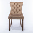Nikki Modern Tufted Velvet Dining Chair, Solid Wood, High-end Contemporary