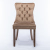 Nikki Modern Tufted Velvet Dining Chair, Solid Wood, High-end Contemporary