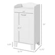 31  Tilt Out Laundry Hamper, Free Standing Bathroom Storage Cabinet  Home Organizer, White