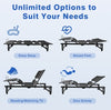 Adjustable Bed Base Frame Queen Bed Frame With Head And Foot Incline Wireless Remote Zero Gravity Quiet Motor Black Queen