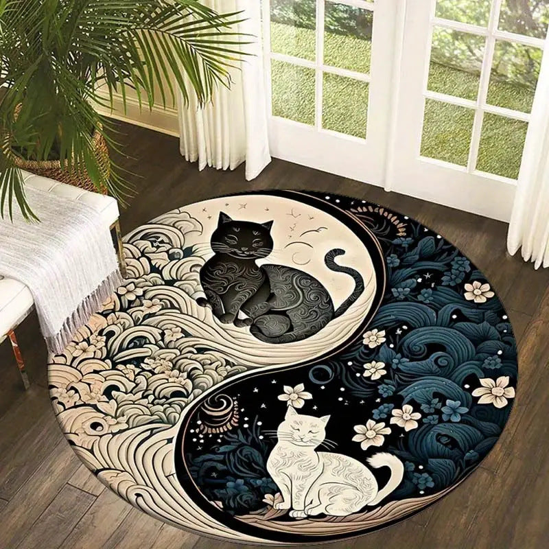 Bedroom Decoration Round Simulation Bedside Blanket