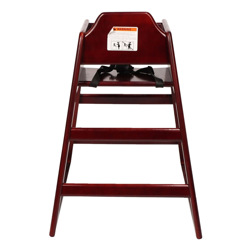 Wooden Double Solid Wood Feeding, Eat & Grow Portable High, Easy To Clean Baby Booster Chair In Maho