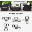 Pieces Patio Furniture Set