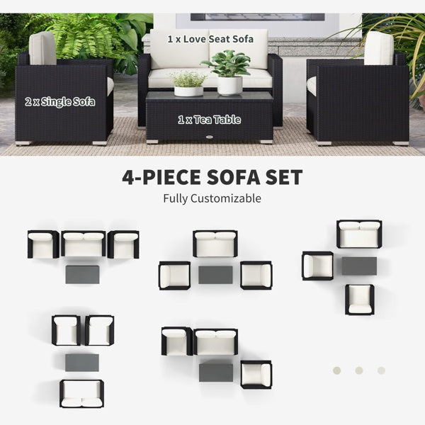 Pieces Patio Furniture Set