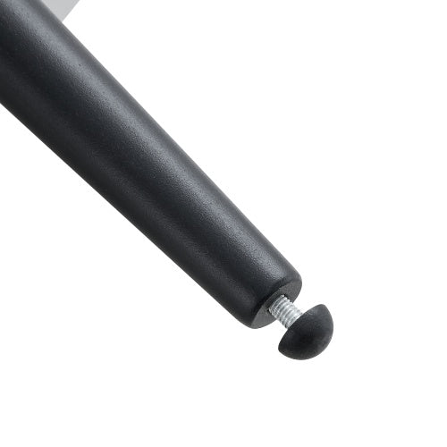 31.5 White Marble-Patterned MDF Round Coffee Table With Black Metal Legs.Adjustable Feet,Coffee Table,Round Table Design,MDF Material,White Marble Pattern