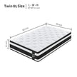 12 Inch Hybrid Mattress Individual Pocket Spring Breathable Memory Foam Knitted Cover CertiPUR-US