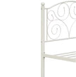 Twin Size Unique Flower Sturdy System Metal Bed Frame With Headboard And Footboard