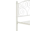 Twin Size Unique Flower Sturdy System Metal Bed Frame With Headboard And Footboard
