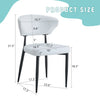 White Minimalist Ergonomic Dining Chair, With A Curved Backrest For Comfortable Design,Unlocking A Comfortable And Minimalist New Sitting Posture. A Pack Of 4.Available In Black And White.