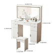 Dressing Table Set With LED Mirror And 3 Lighting Modes