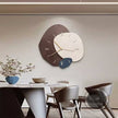 New Chinese Style Dining Room Dining Table Hanging Painting Punch-free Wall Clock