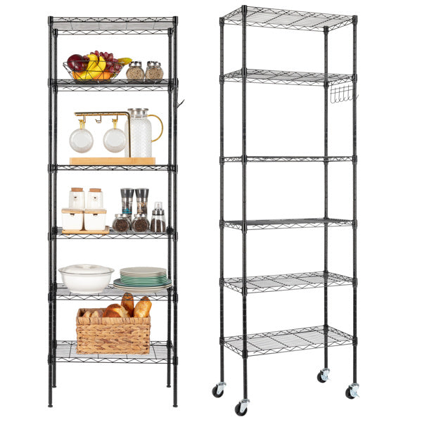 Six Layer Free Combination, Adjustable Layer Spacing, Household Shelf 55X30X165cm