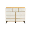 CABINET WOOD MDF BOARDS, 9 Drawers Dresser, WOOD COLOUR