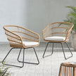 TERRY CHAIR,2PCS With 2 Cushions