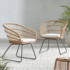 TERRY CHAIR,2PCS With 2 Cushions