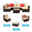 Patio Furniture Set PE Rattan Sectional Garden Furniture Corner Sofa Set