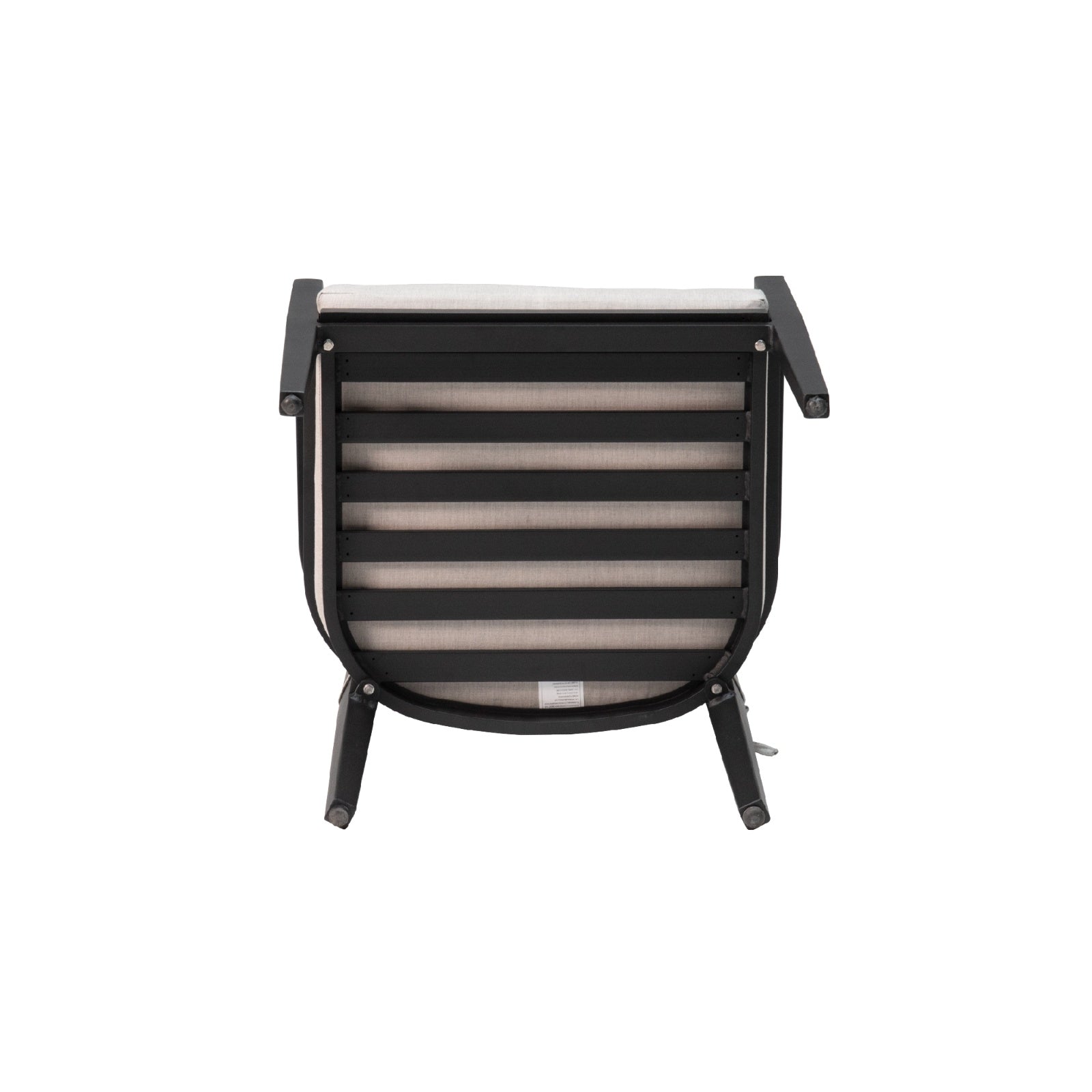 Outdoor Patio K D Aluminum Stationary Dining Chairs 4PCS With Outdoor-grade Sunbrella Fabric Cushion