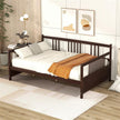 Full-size Sofa Bed With Support Legs, Espresso Color