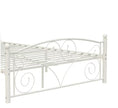 Queen Size Unique Flower Sturdy System Metal Bed Frame With Headboard And Footboard