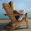 Wooden Outdoor Folding Beach Chair Two-piece Set