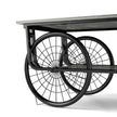 Modern Style Coffee Table Rectangle Coffee Table End Side Table Retro Design Coffee Table With Sturdy Base For Living Room Decor Black