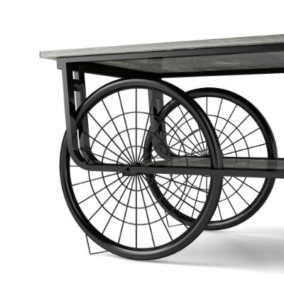 Modern Style Coffee Table Rectangle Coffee Table End Side Table Retro Design Coffee Table With Sturdy Base For Living Room Decor Black