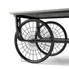 Modern Style Coffee Table Rectangle Coffee Table End Side Table Retro Design Coffee Table With Sturdy Base For Living Room Decor Black