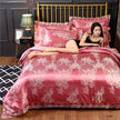 Silk Satin Jacquard Lace Four-piece Bedding