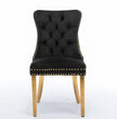 Furniture Collection-Modern, High-end, Tufted Solid Wood, Contemporary Velvet Upholstered Dining Chairs-Set Of 2 Pieces