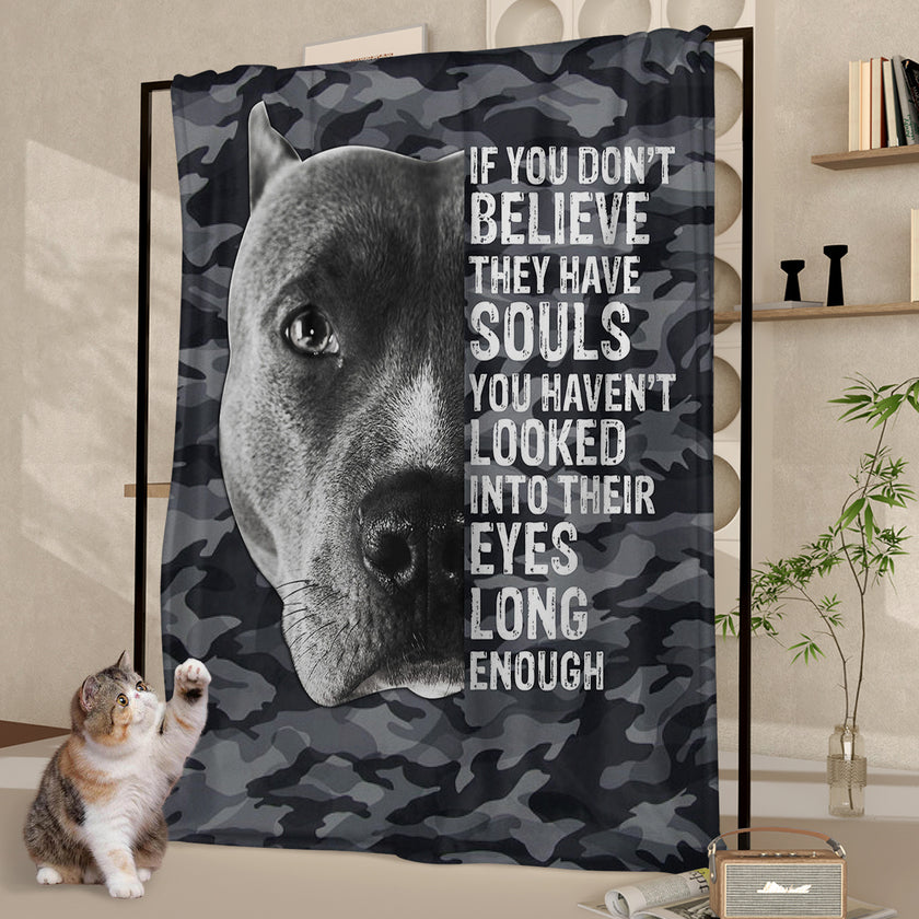 Black Dog Printed Flannel Throw Blanket Gray Camouflage Pattern Pattern Bedspread Cover Soft Lightweight For Home Bedroom Decor Festival Gifts 60x80 Inches