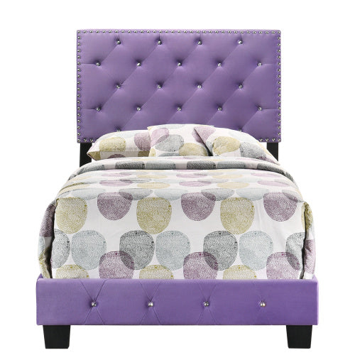 Charming Purple Twin Bed For Stylish Spaces