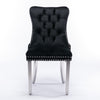Nikki Modern Velvet Upholstered Dining Chair - Solid Wood, High-end Tufted