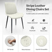 Leather Dining Chair With Metal Legs