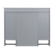 36'' Bathroom Vanity With Top Sink, Modern Mirror Cabinet With Towels Bar, Bathroom Storage Cabinet With 2 Soft Closing Doors And 6 Drawers, Single Sink Bathroom Vanity