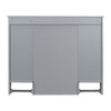 36'' Bathroom Vanity With Top Sink, Modern Mirror Cabinet With Towels Bar, Bathroom Storage Cabinet With 2 Soft Closing Doors And 6 Drawers, Single Sink Bathroom Vanity
