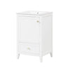 Bathroom Vanity With Sink, Bathroom Cabinet With Soft Closing Door, Storage Rack And A Drawer