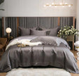 Luxury Retro Style Black Gold 120 Yarn-dyed Jacquard Cotton Bed Four-piece Set